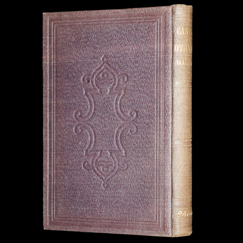 1854 Scarce First US Edition - The Castle of Otranto, a Gothic Story Set in a haunted castle by Horace Walpole.