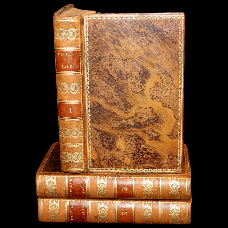 1823 Rare First Edition Book Set - Fairy, Ghost, and Supernatural Tales - Popular Tales and Romances of the Northern Nations.