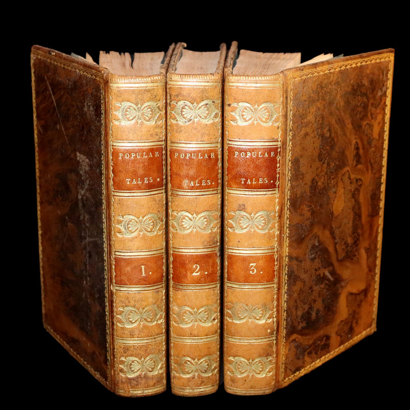 1823 Rare First Edition Book Set - Fairy, Ghost, and Supernatural Tales - Popular Tales and Romances of the Northern Nations.