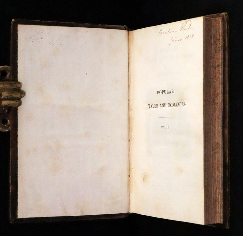 1823 Rare First Edition Book Set - Fairy, Ghost, and Supernatural Tales - Popular Tales and Romances of the Northern Nations.