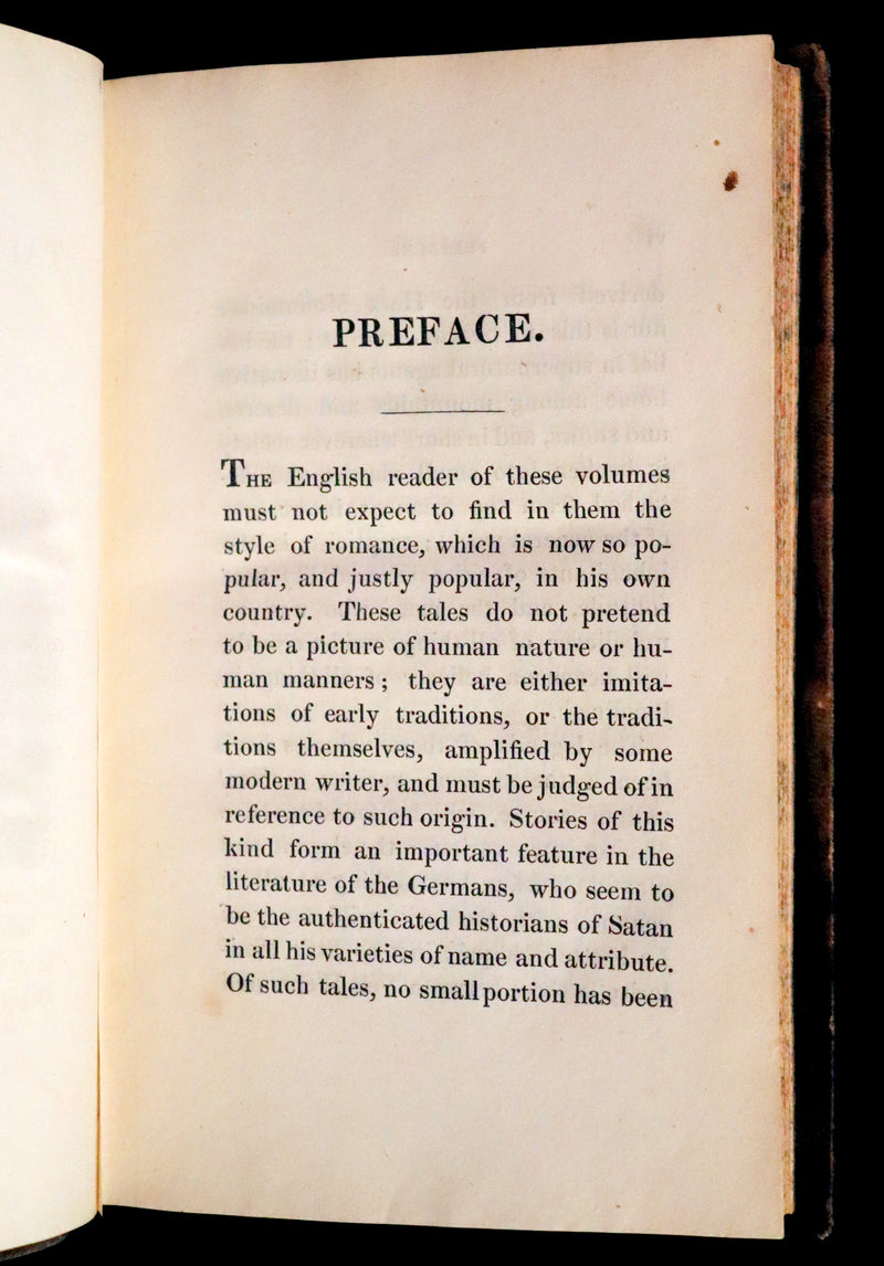 1823 Rare First Edition Book Set - Fairy, Ghost, and Supernatural Tales - Popular Tales and Romances of the Northern Nations.