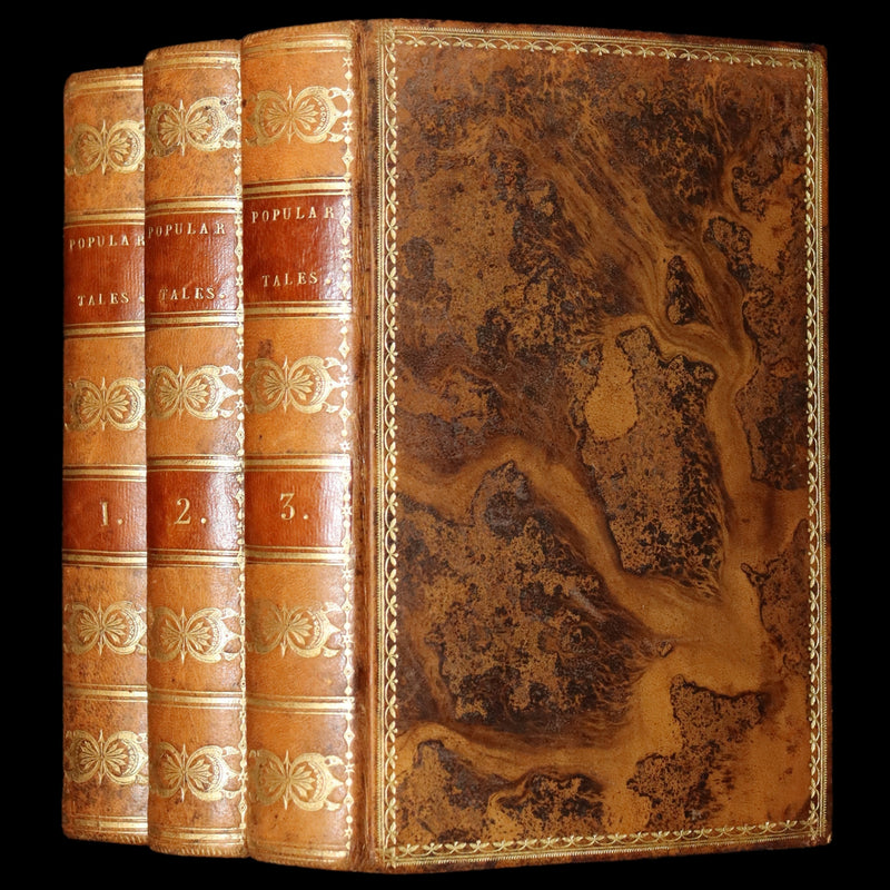 1823 Rare First Edition Book Set - Fairy, Ghost, and Supernatural Tales - Popular Tales and Romances of the Northern Nations.