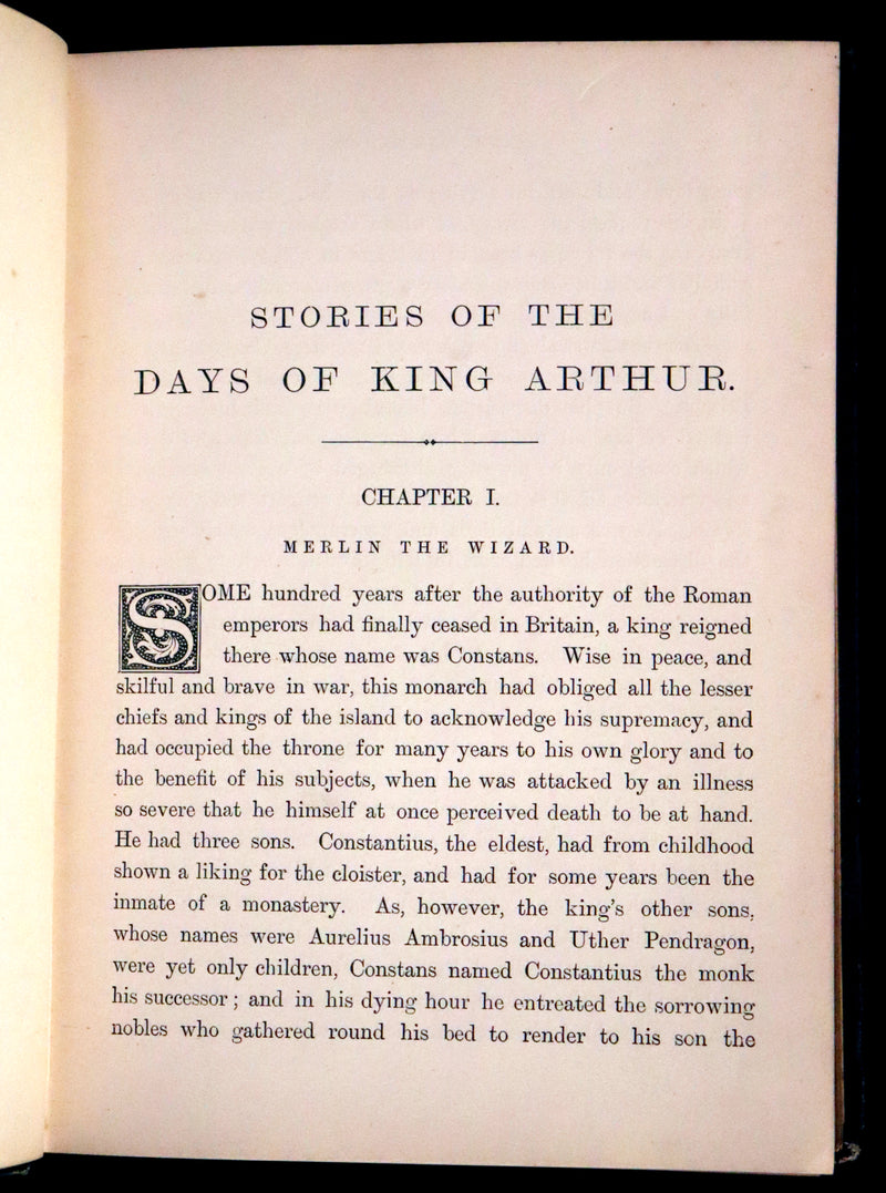 1894 Rare Book - Stories of the Days of King Arthur illustrated by Gustave Dore.