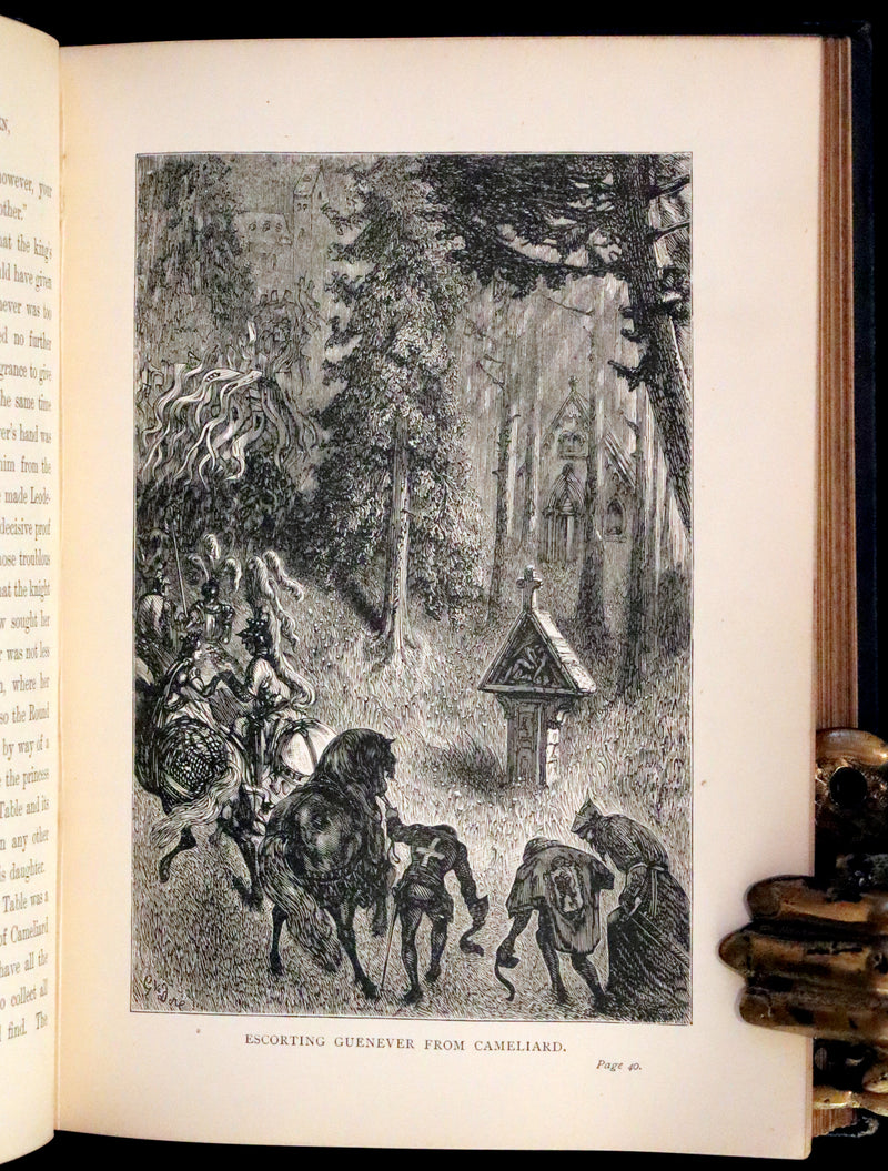 1894 Rare Book - Stories of the Days of King Arthur illustrated by Gustave Dore.