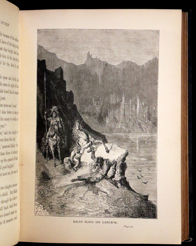 1894 Rare Book - Stories of the Days of King Arthur illustrated by Gustave Dore.