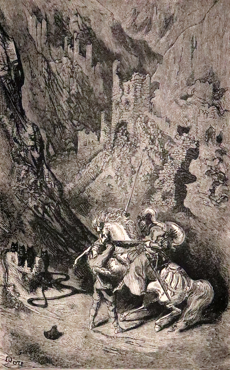 1894 Rare Book - Stories of the Days of King Arthur illustrated by Gustave Dore.