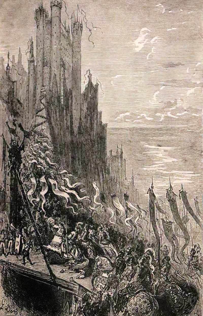 1894 Rare Book - Stories of the Days of King Arthur illustrated by Gustave Dore.