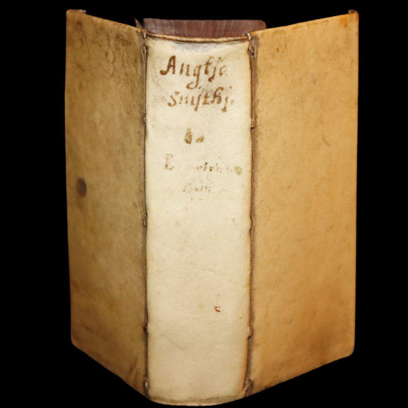 1630 Rare Latin Vellum Book - Sir Thomas Smith's De Republica Anglorum.