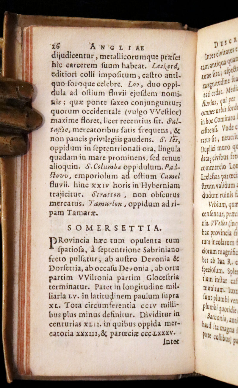 1630 Rare Latin Vellum Book - Sir Thomas Smith's De Republica Anglorum.