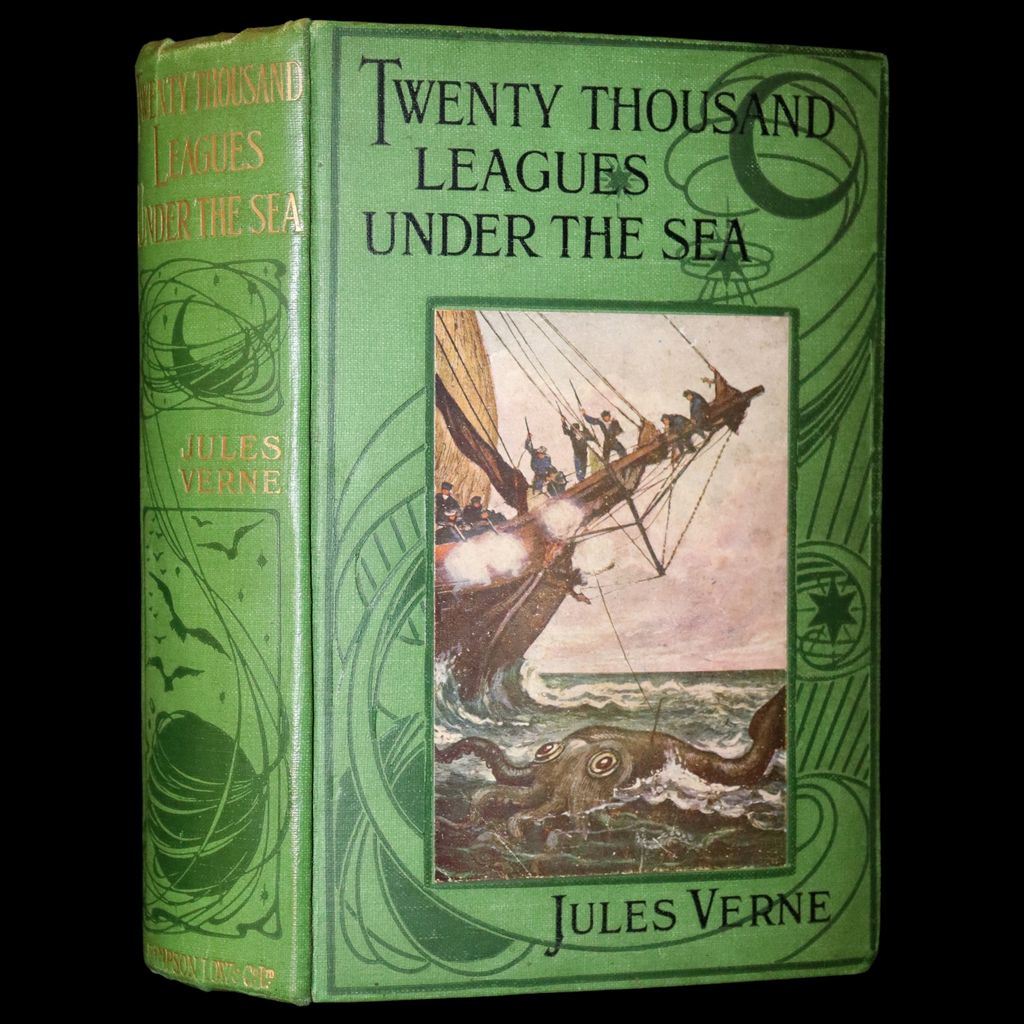 1900 Rare Book - Twenty Thousand Leagues Under the Sea by Jules Verne. — MFLIBRA - Antique Books
