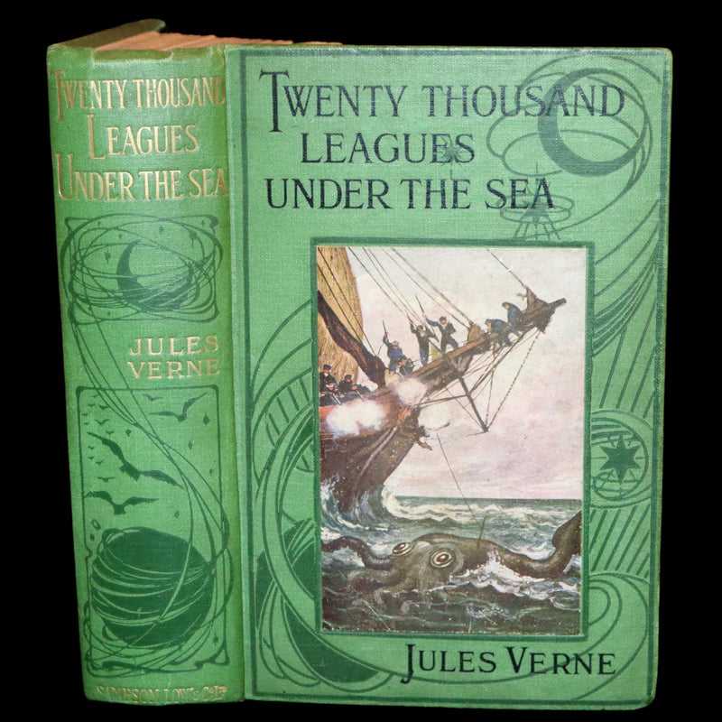 1900 Rare Book - Twenty Thousand Leagues Under the Sea by Jules Verne.