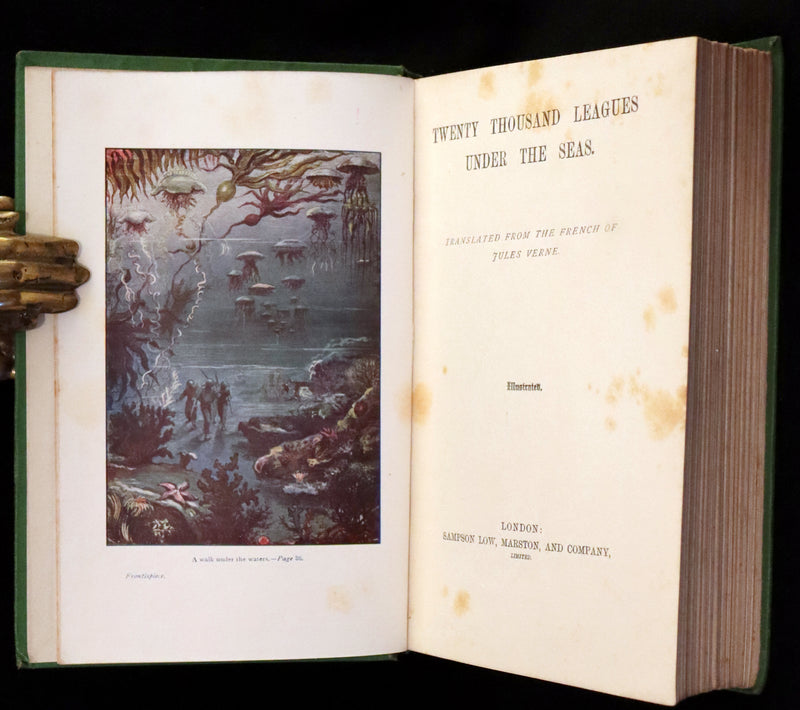 1900 Rare Book - Twenty Thousand Leagues Under the Sea by Jules Verne.