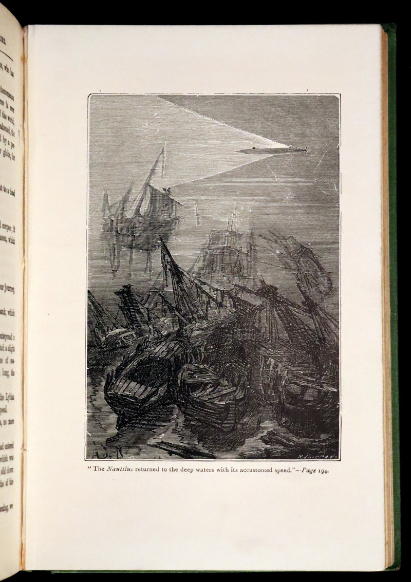 1900 Rare Book - Twenty Thousand Leagues Under the Sea by Jules Verne.