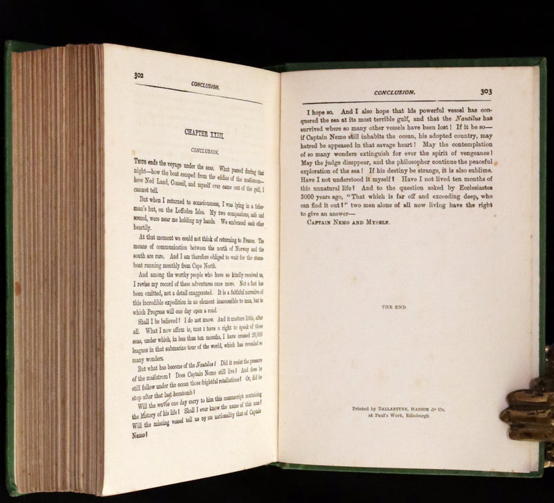 1900 Rare Book - Twenty Thousand Leagues Under the Sea by Jules Verne.