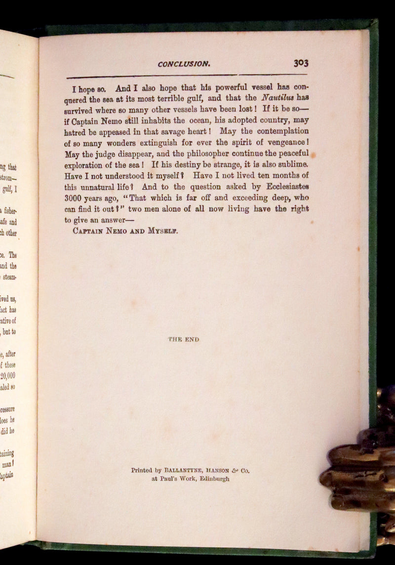 1900 Rare Book - Twenty Thousand Leagues Under the Sea by Jules Verne.