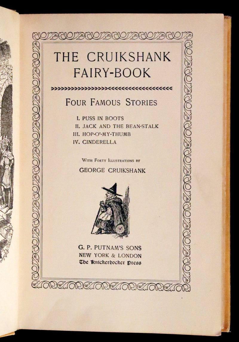 1900 Scarce Book - The Cruikshank Fairy Book - Four Famous Stories Illustrated.