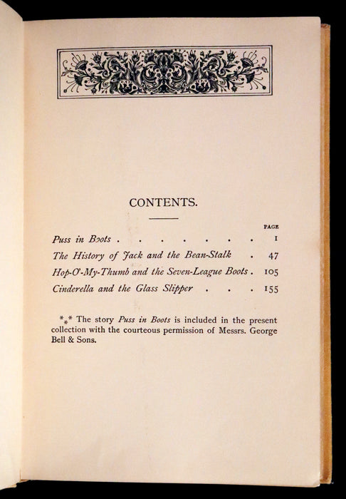 1900 Scarce Book - The Cruikshank Fairy Book - Four Famous Stories Illustrated.