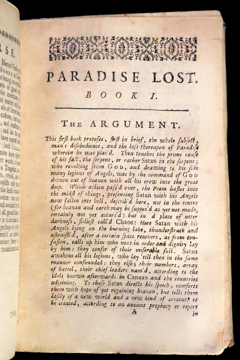 1730 Rare Book - Paradise lost. A poem, in twelve books: written by John Milton.