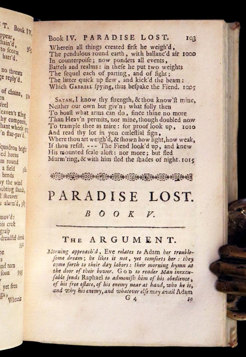 1730 Rare Book - Paradise lost. A poem, in twelve books: written by John Milton.