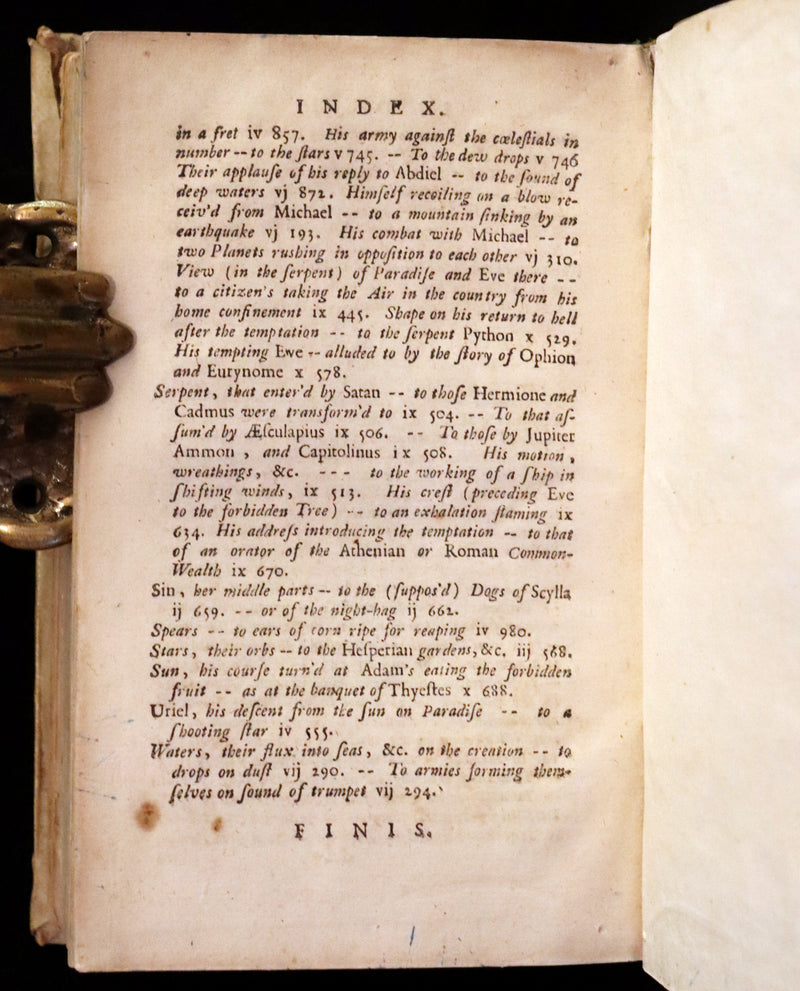 1730 Rare Book - Paradise lost. A poem, in twelve books: written by John Milton.