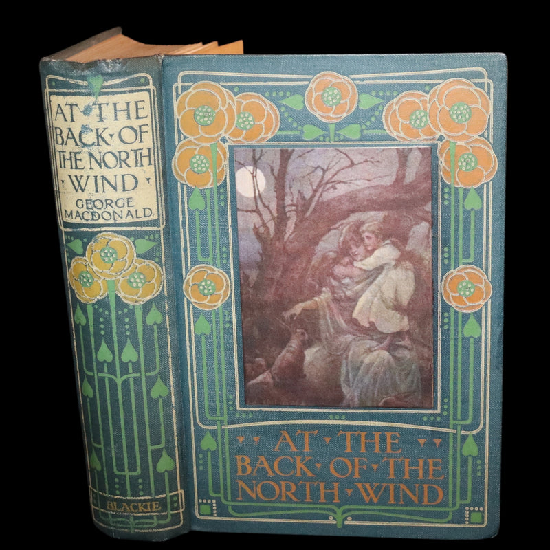 1911 Rare Book - At the Back of the North Wind Illustrated by Frank C. Pape.