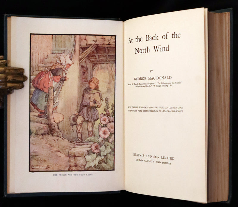 1911 Rare Book - At the Back of the North Wind Illustrated by Frank C. Pape.
