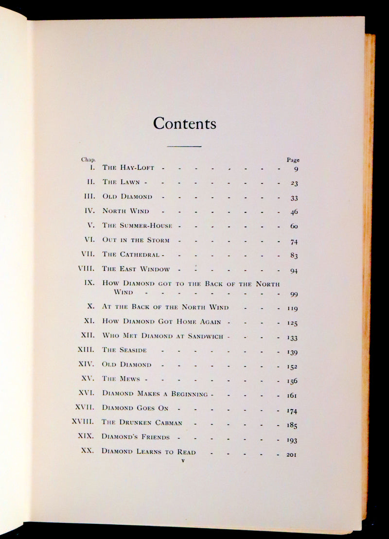 1911 Rare Book - At the Back of the North Wind Illustrated by Frank C. Pape.