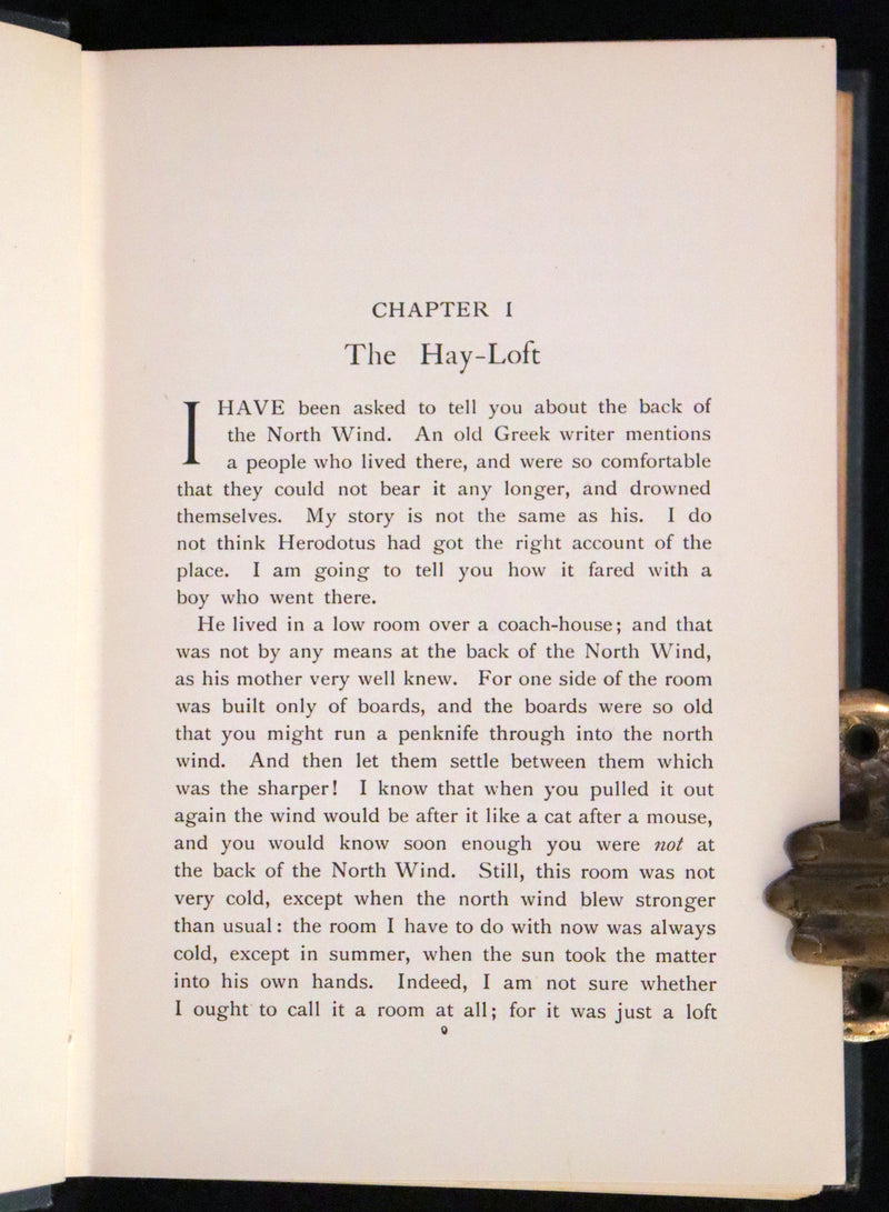 1911 Rare Book - At the Back of the North Wind Illustrated by Frank C. Pape.