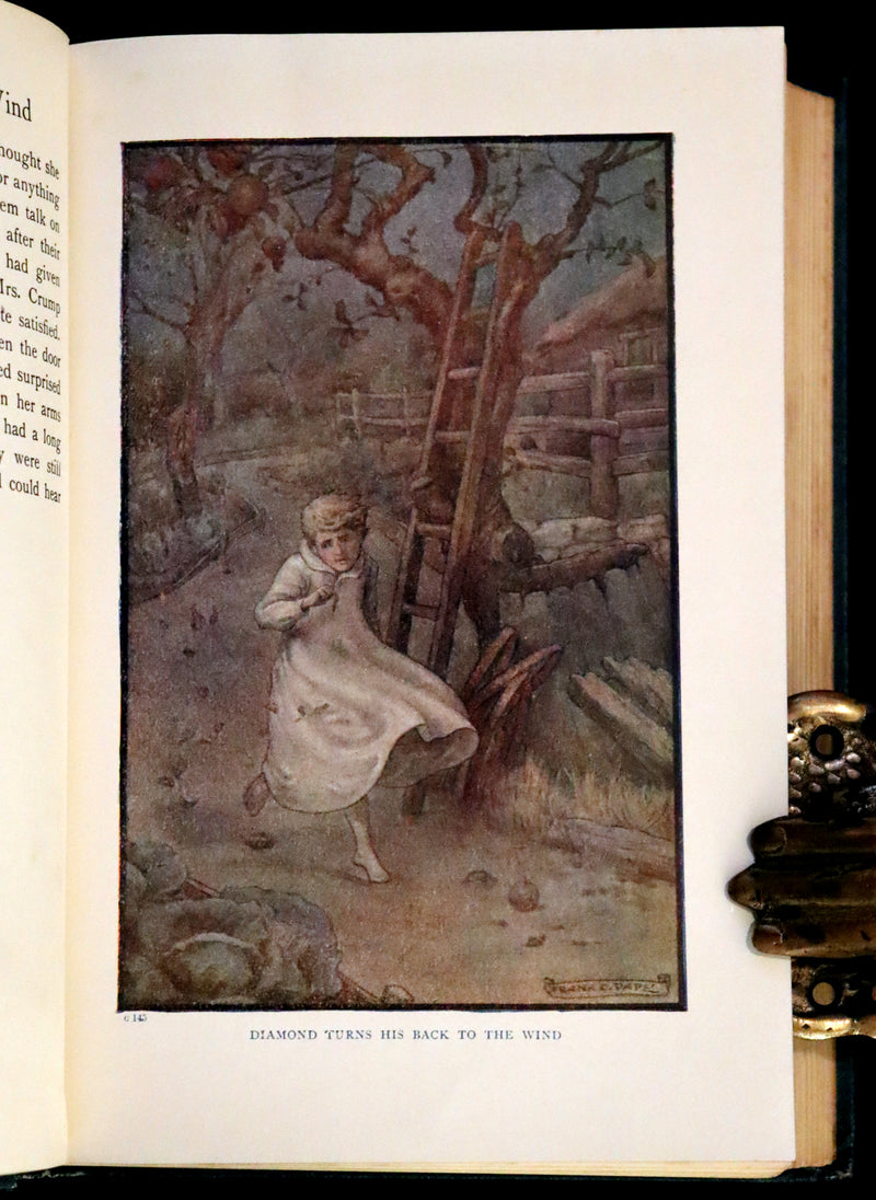 1911 Rare Book - At the Back of the North Wind Illustrated by Frank C. Pape.