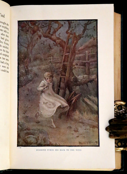 1911 Rare Book - At the Back of the North Wind Illustrated by Frank C. Pape.