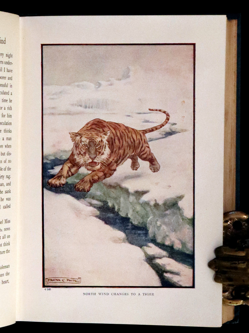 1911 Rare Book - At the Back of the North Wind Illustrated by Frank C. Pape.