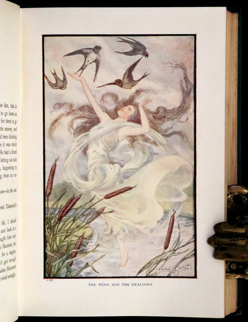 1911 Rare Book - At the Back of the North Wind Illustrated by Frank C. Pape.