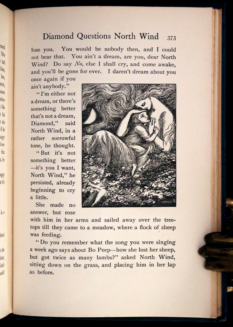 1911 Rare Book - At the Back of the North Wind Illustrated by Frank C. Pape.
