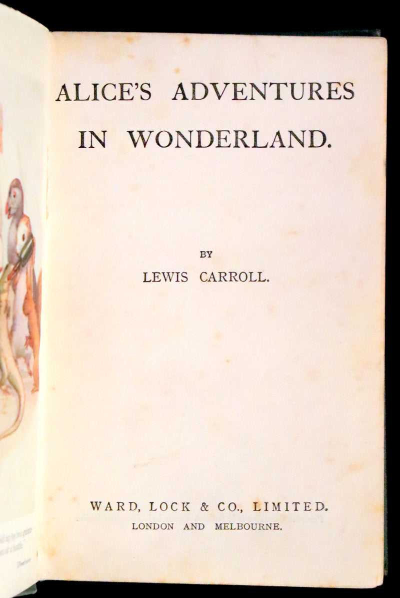 1920 Scarce Edition - Alice's Adventures in Wonderland with frontispiece by Margaret Tarrant.