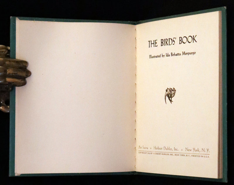 1942 Scarce First US Edition - The Bird's Book illustrated by Ida Bohatta Morpurgo.