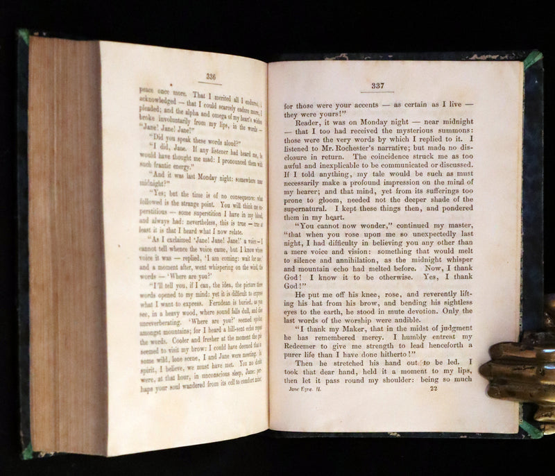 1850 Rare Early Edition - Jane Eyre, An Autobiography by Currer Bell (Charlotte Brontë).