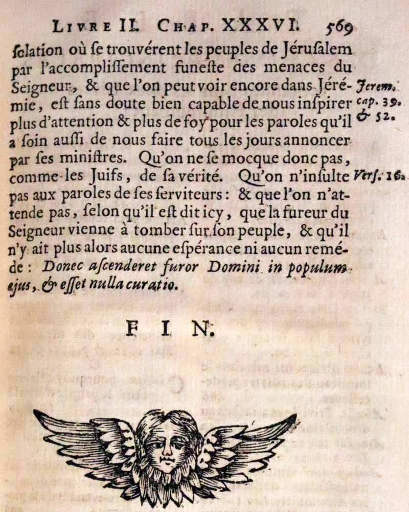 1693 Rare Latin French Bible - Book of Chronicles, Paralipomenon - Les Paralipomènes.