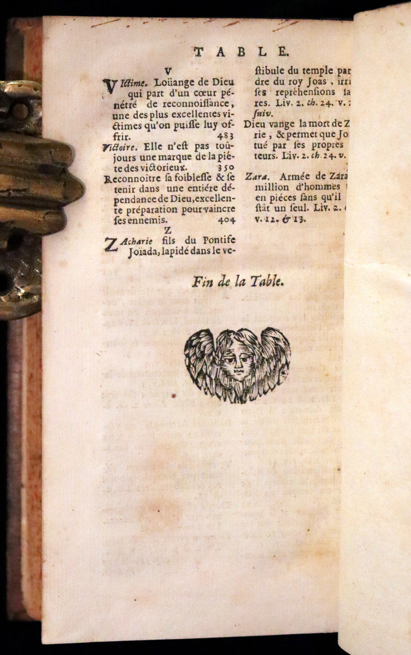 1693 Rare Latin French Bible - Book of Chronicles, Paralipomenon - Les Paralipomènes.