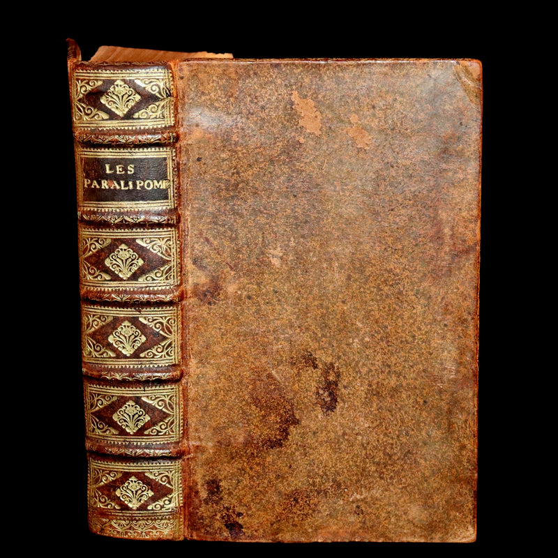 1693 Rare Latin French Bible - Book of Chronicles, Paralipomenon - Les Paralipomènes.
