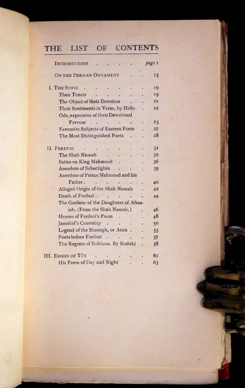 1913 Rare Book - The Rose Garden of Persia by Louisa Stuart Costello. Persian Poets.