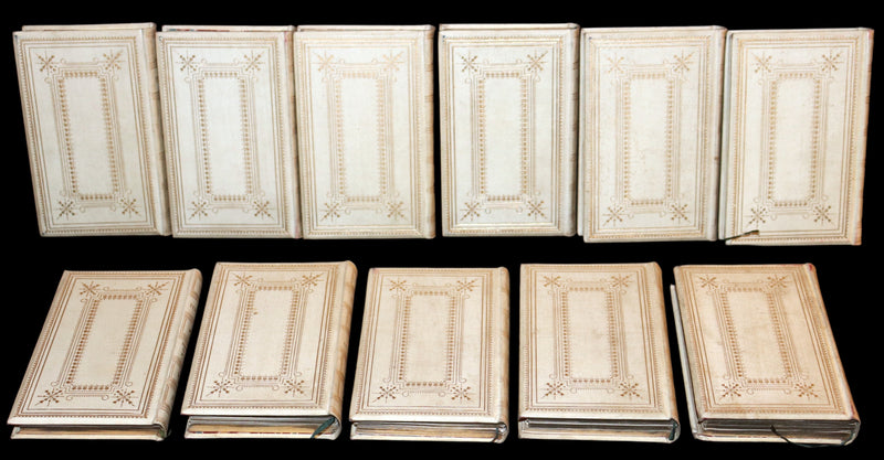 1870 Rare Victorian Edition - Tennyson Poetical Works (11 Volume Box Set). Idylls of the King Arthur, The Princess, The Holy Grail, etc.