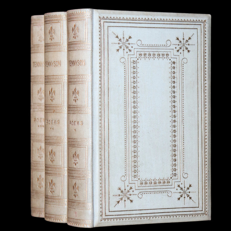 1870 Rare Victorian Edition - Tennyson Poetical Works (11 Volume Box Set). Idylls of the King Arthur, The Princess, The Holy Grail, etc.