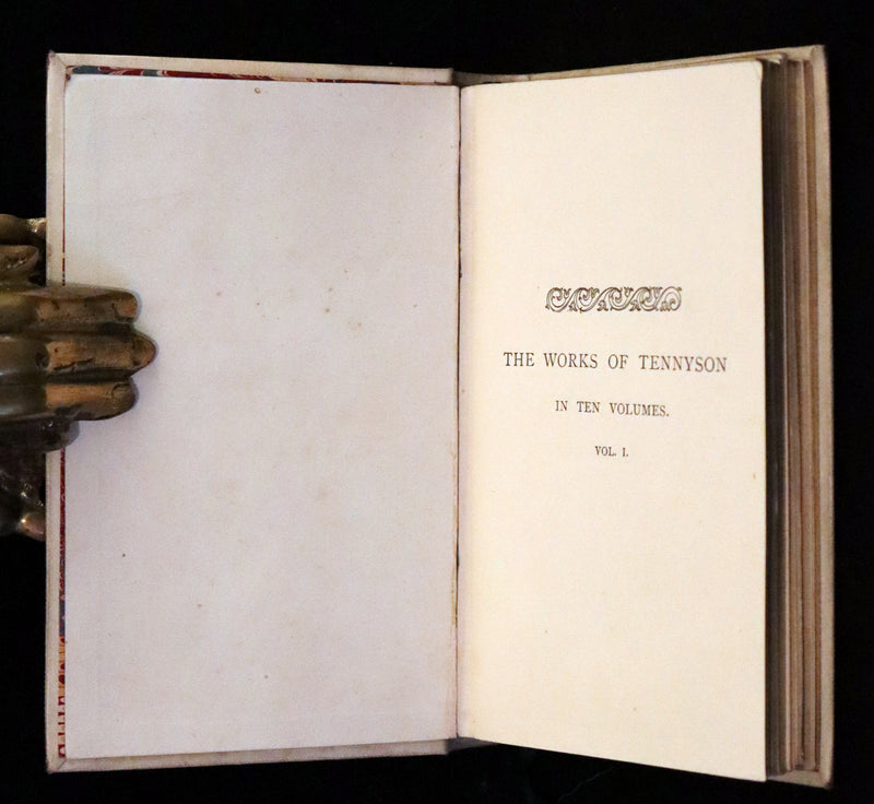 1870 Rare Victorian Edition - Tennyson Poetical Works (11 Volume Box Set). Idylls of the King Arthur, The Princess, The Holy Grail, etc.