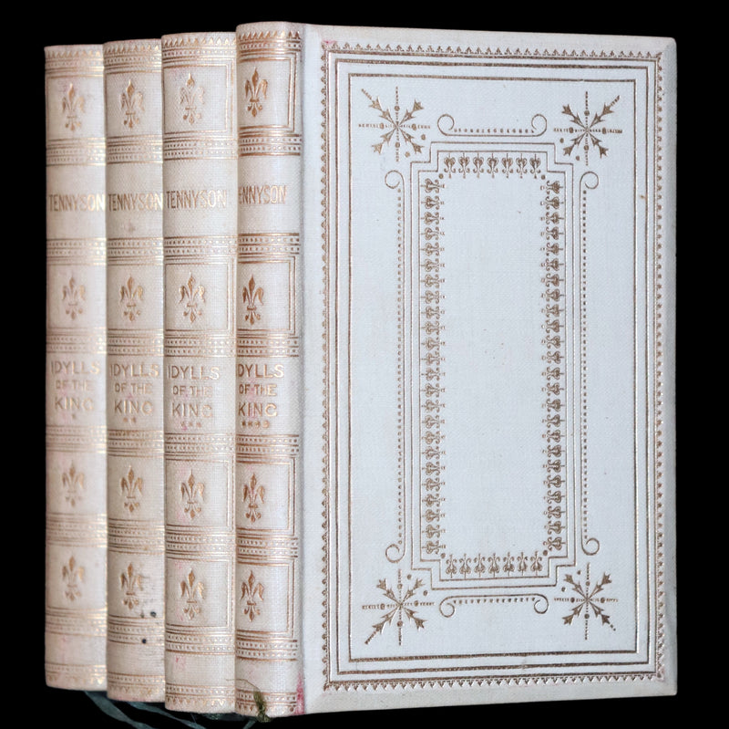1870 Rare Victorian Edition - Tennyson Poetical Works (11 Volume Box Set). Idylls of the King Arthur, The Princess, The Holy Grail, etc.
