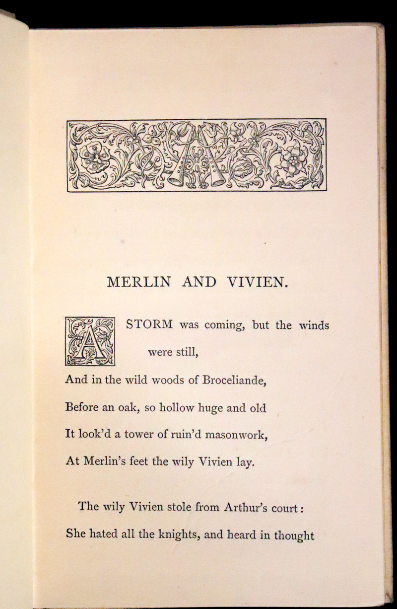 1870 Rare Victorian Edition - Tennyson Poetical Works (11 Volume Box Set). Idylls of the King Arthur, The Princess, The Holy Grail, etc.