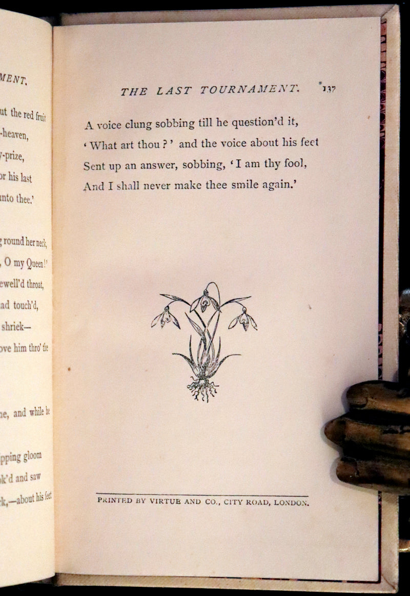 1870 Rare Victorian Edition - Tennyson Poetical Works (11 Volume Box Set). Idylls of the King Arthur, The Princess, The Holy Grail, etc.