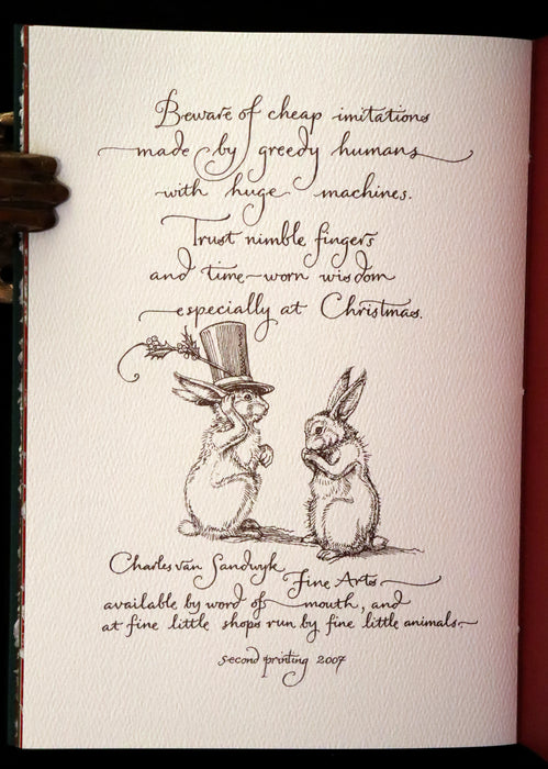 2007 Rare Edition - Mr. Rabbit's Christmas Wish Translated for Humans by Charles van Sandwyk.