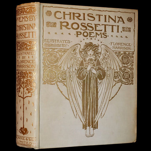 1910 Rare First Edition - Poems by Christina Rossetti Illustrated by Pre-Raphaelite Florence Harrison.