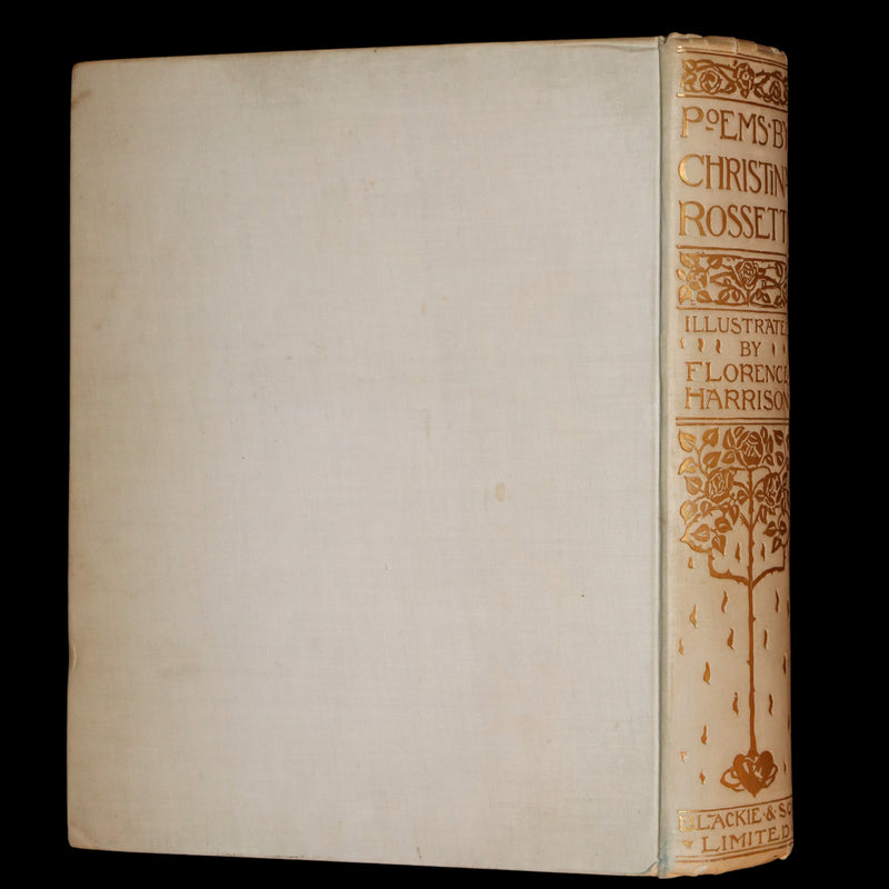 1910 Rare First Edition - Poems by Christina Rossetti Illustrated by Pre-Raphaelite Florence Harrison.