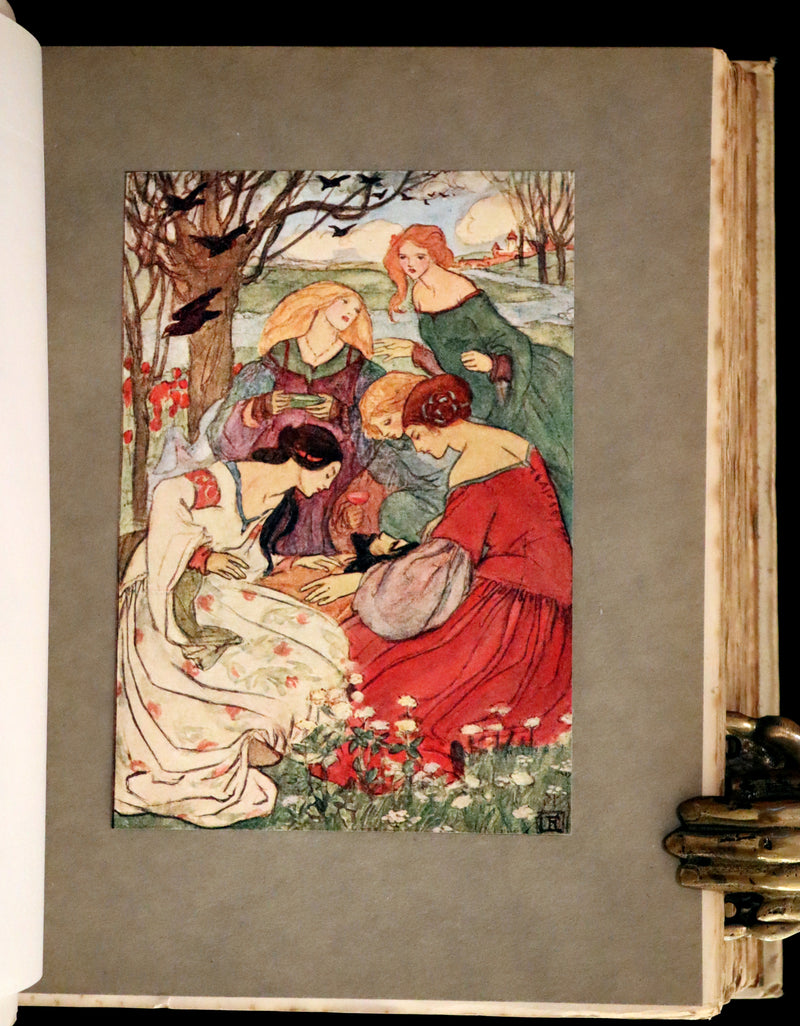 1910 Rare First Edition - Poems by Christina Rossetti Illustrated by Pre-Raphaelite Florence Harrison.